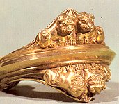 Golden bracelet; treasures of Ziwiyeh