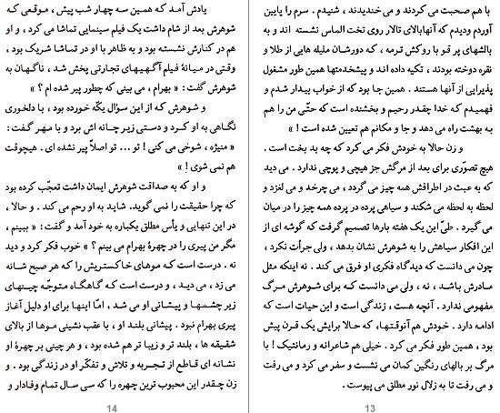 Woman, Life and Bird pages 13 and 14