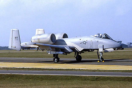 One of the first A10s to arrive at Bentwaters in 1979; just one of many rare pictures to be found on Graham's CD-ROM 'Bentwaters - The Living Years'