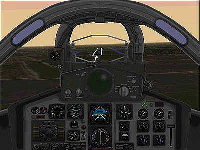 Virtual cockpit. Artwork by Phil Perrott.