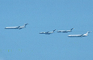 The second cell represented the tanker force: VC10s & Victors