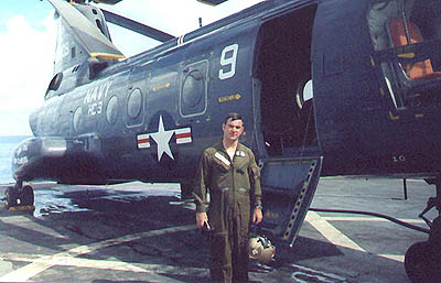 The author. Tired, sweaty after flying all day. Ready for a cold beer. Don't believe all you hear about US Navy ships being dry. 