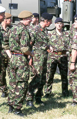 Prince Charles inspects the troops