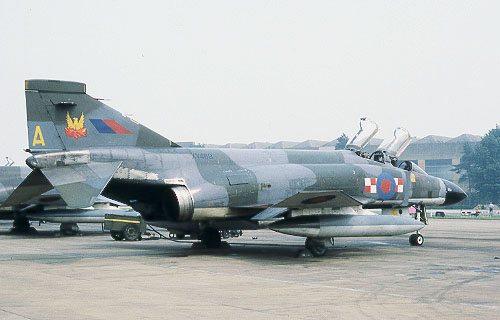 XV469 of 56 Squadron; Began with 17 Sq at Bruggen, she joined 56 in January 1978, went to 19 Sq but back to 74 by 1992. Ended her days in storage at Shawbury.