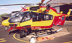 Rather garish EC145 of the Securite Civile