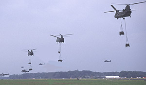 More choppers than Jordan could deal with - pic by Dave Eade