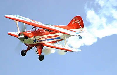 Pete Metcalfe in the Pitts - small and quite pretty I suppose