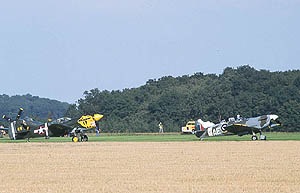 Raydon's runways have largely disappeared, so a grass strip has been established