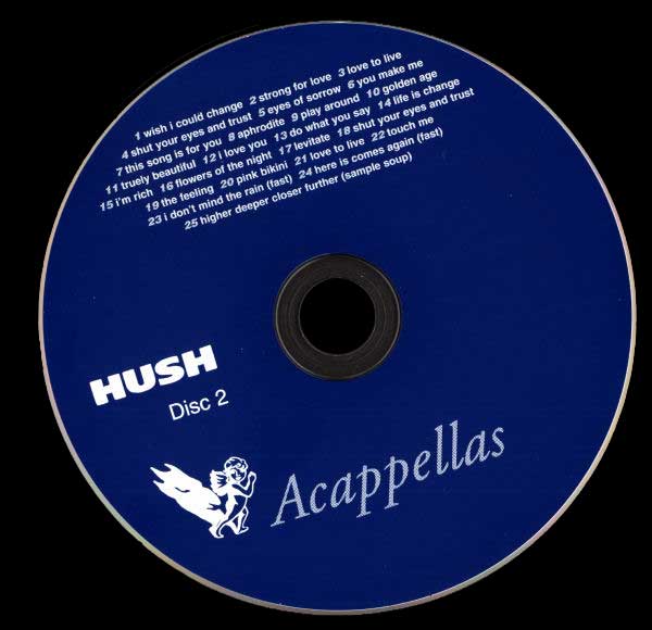 Hush - Acappellas - UK CD - CD 2
