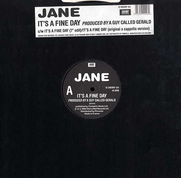 Jane - It's A Fine Day (12" Single)