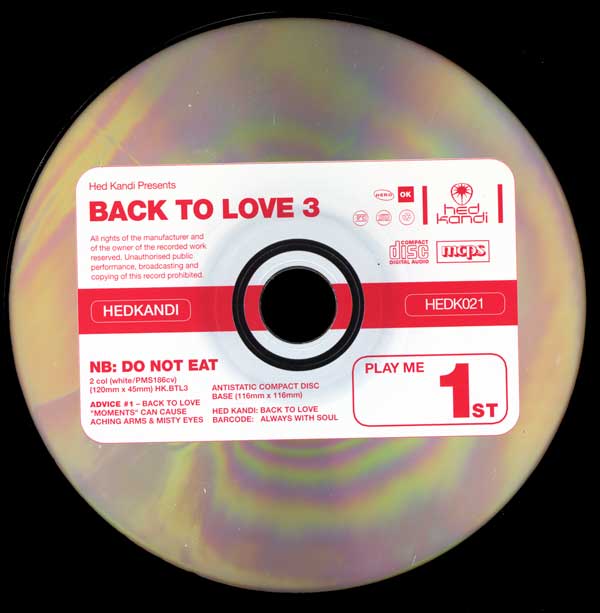 Various - Back To Love 3 - UK 2xCD - CD 1
