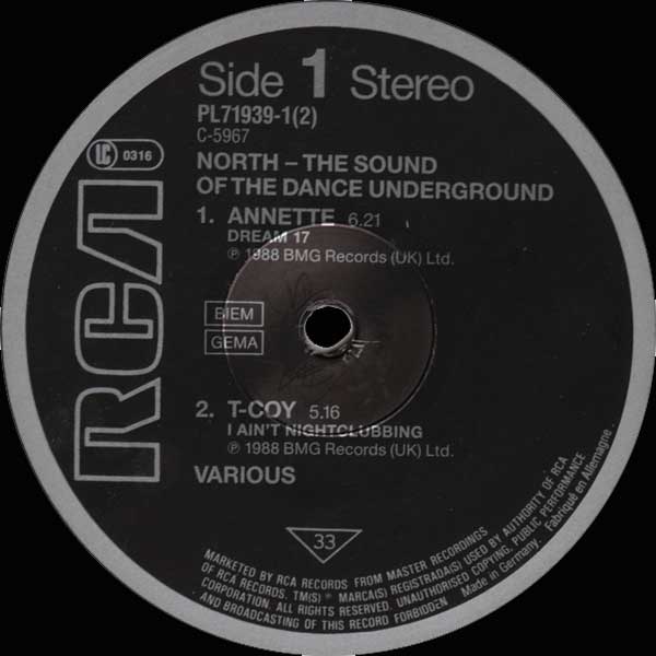 Various - North The Sound Of The Dance Underground