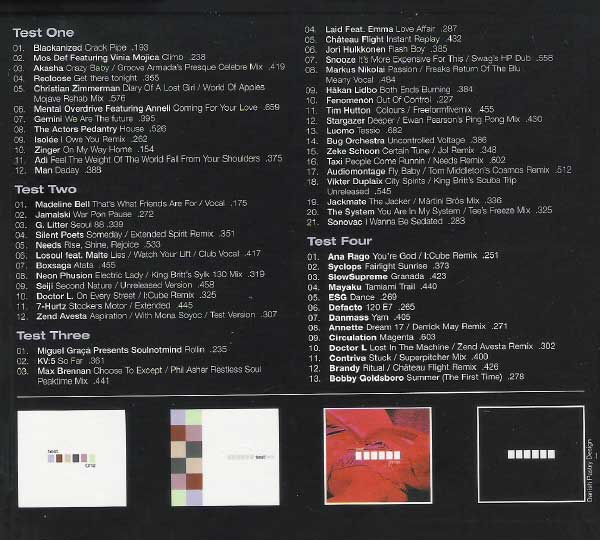 Various - Test The Box - French 5xCD - Back