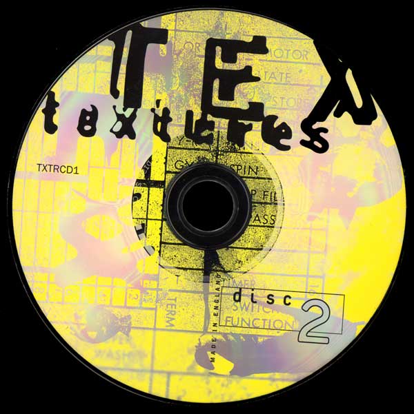 Various - Textures - Mixed By Darren Emerson & Alex Paterson - UK 2xCD - CD 2