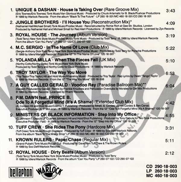 Various - Warlock's Freaky Beats And Crazy Grooves - German CD - Credits