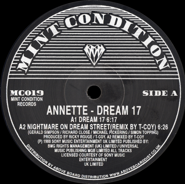 Annette - Dream 17 - Mint Condition - UK 12" Single - Side A
