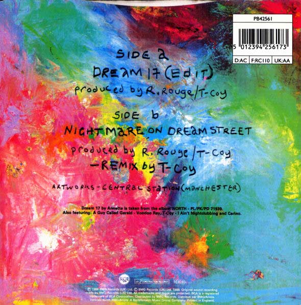 Annette - Dream 17 - UK 7" Single - Back