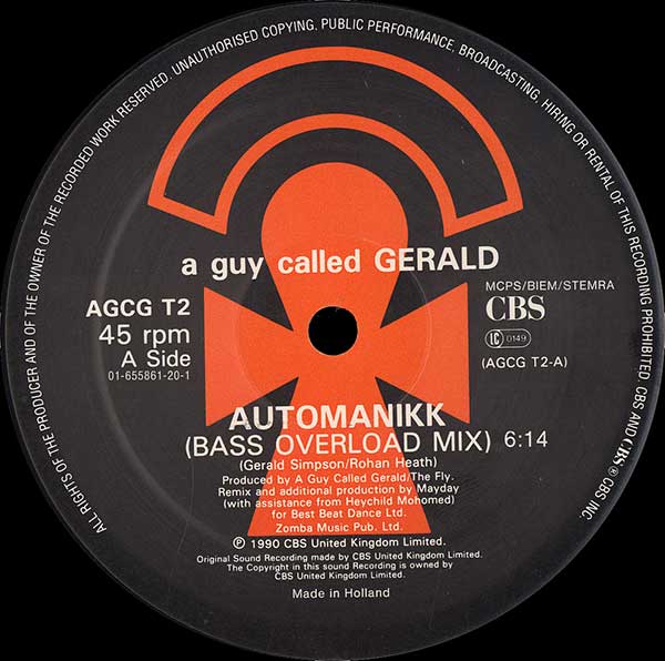 A Guy Called Gerald - Automanikk (Bass Overload Mix)