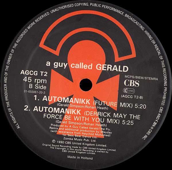 A Guy Called Gerald - Automanikk (Bass Overload Mix)