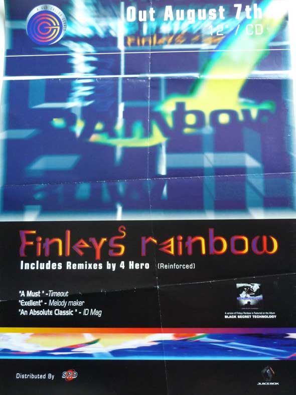 A Guy Called Gerald - Finleys Rainbow - Remixes - UK Poster  