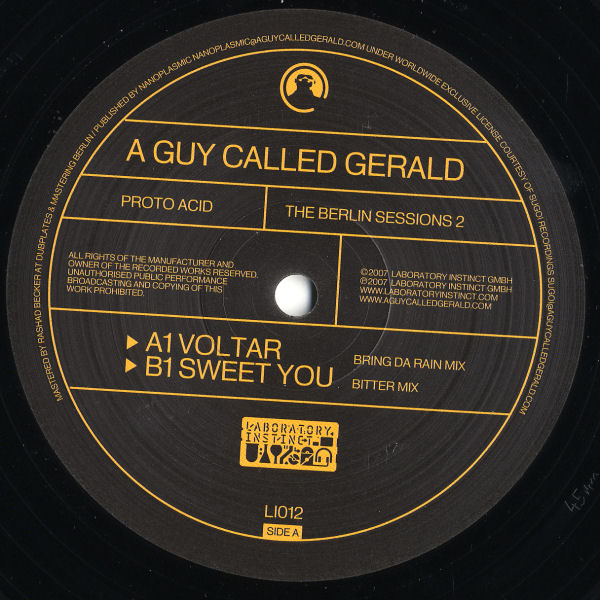 A Guy Called Gerald - Proto Acid: The Berlin Sessions 2