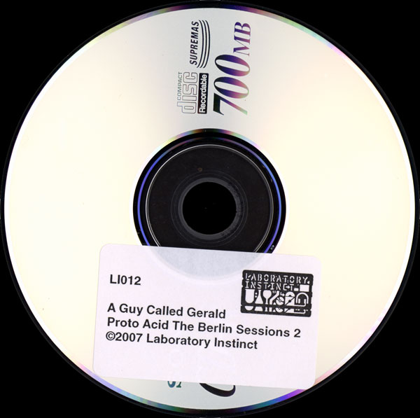 A Guy Called Gerald - Proto Acid: The Berlin Sessions 2 - German Promo CDR Single - CDR