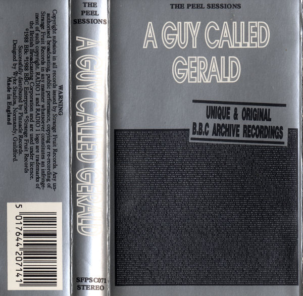 A Guy Called Gerald - The Peel Sessions - UK Cassette Single - Front