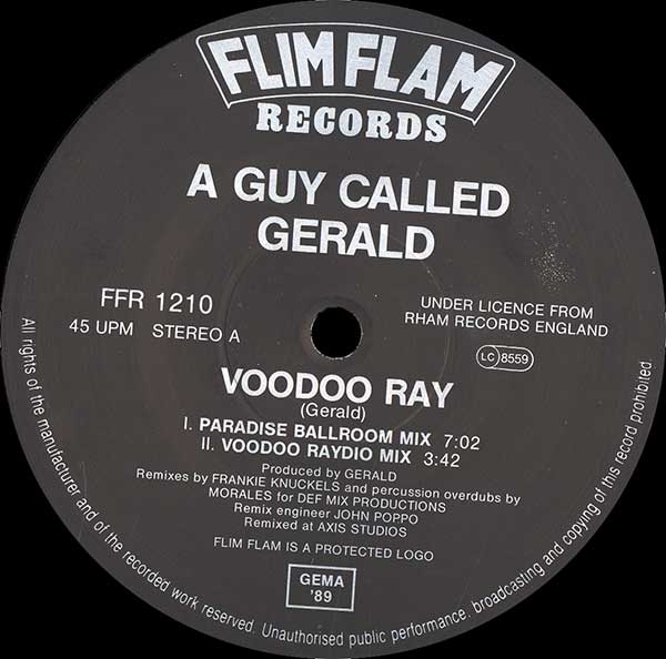 A Guy Called Gerald - Voodoo Ray (Frankie Knuckles Remixes - German release)