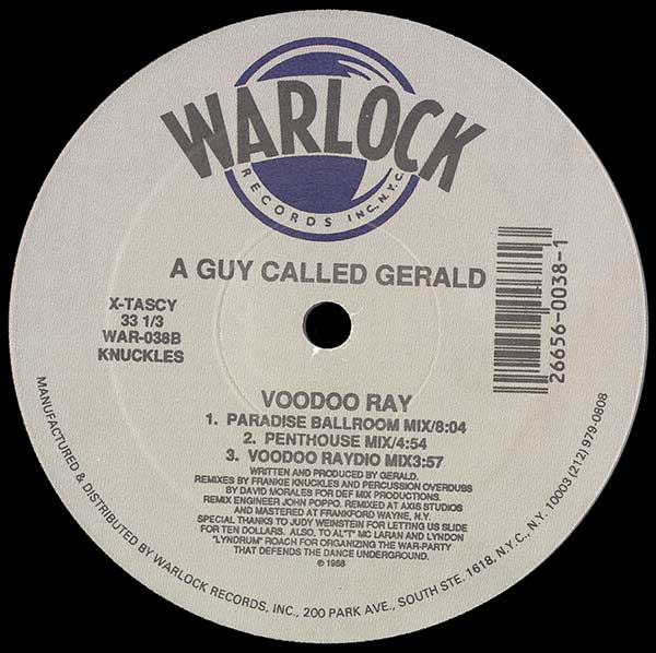 A Guy Called Gerald - Voodoo Ray (Frankie Knuckles Remixes) 