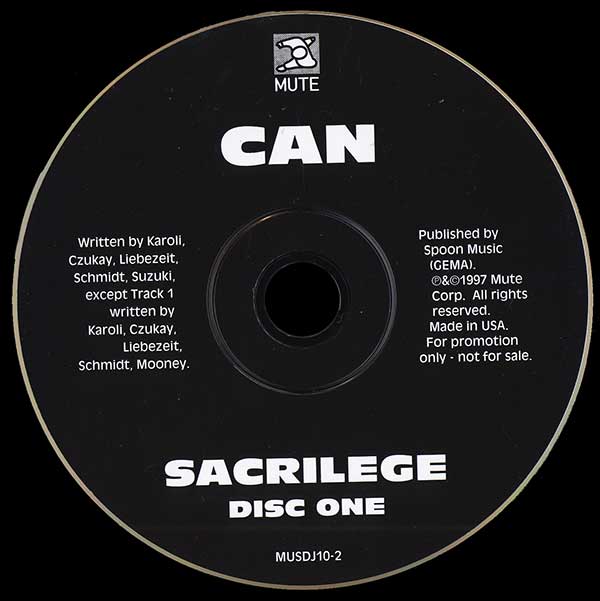 Can - Sacrilege - Canadian Promo 2xCD - CD 1