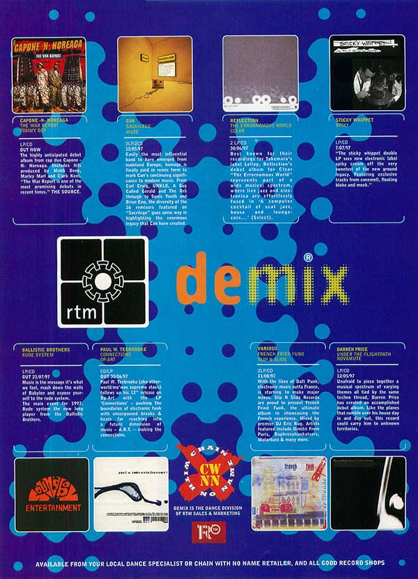 Can - Sacrilege - UK Advert - Muzik Magazine (09/1997)