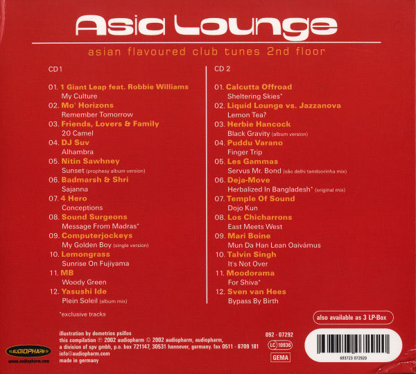 Various - Asia Lounge - Asian Flavoured Club Tunes - 2nd Floor