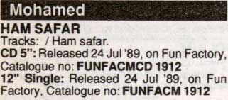Mohamed - Ham Safar - Release Date Details - Music Master Singles Catalogue - 1990 (page M61)