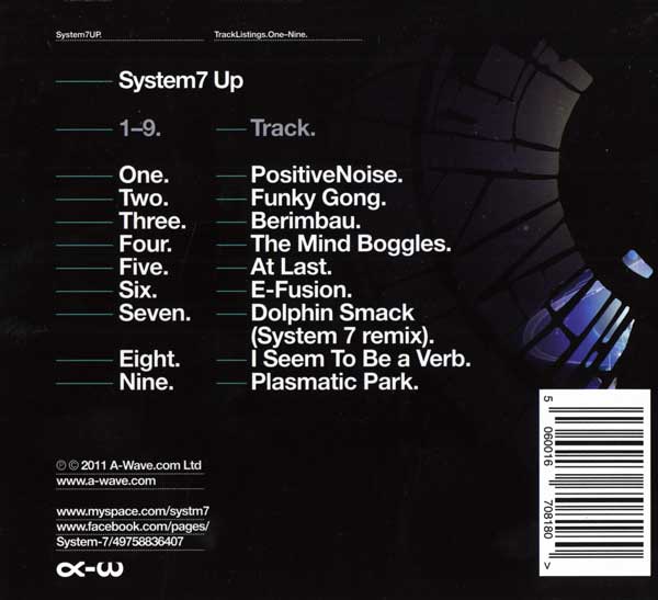 System 7 - UP - UK CD - Back