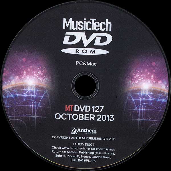 MusicTech - Issue 127 - October 2013 - UK DVD-ROM - DVD-ROM