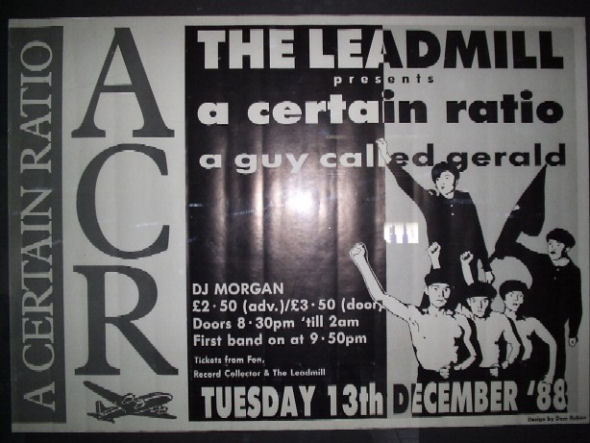 13 Dec: A Certain Ratio and A Guy Called Gerald, The Leadmill, Leadmill Road, Sheffield, England