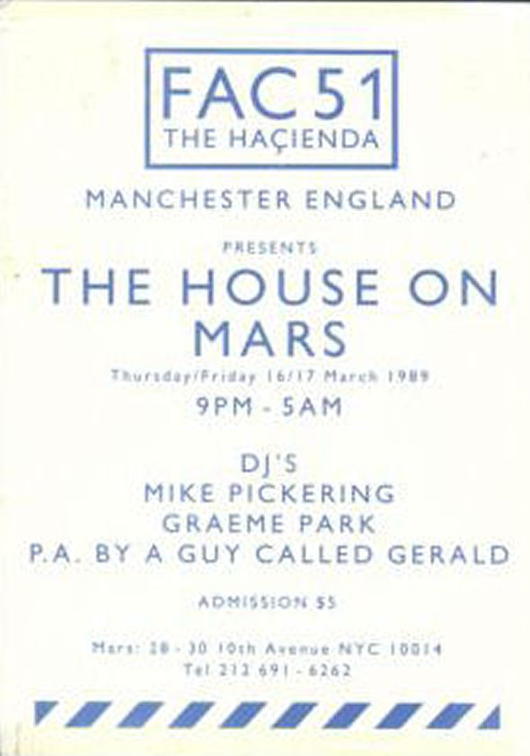 16-17 March: FAC 51 The Hacienda, The House On Mars, Mars Club, New York, USA