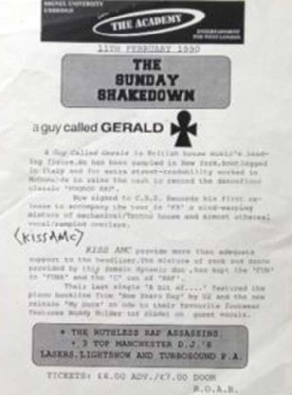 11 Feb: A Guy Called Gerald Live, Brunel University, Uxbridge, England