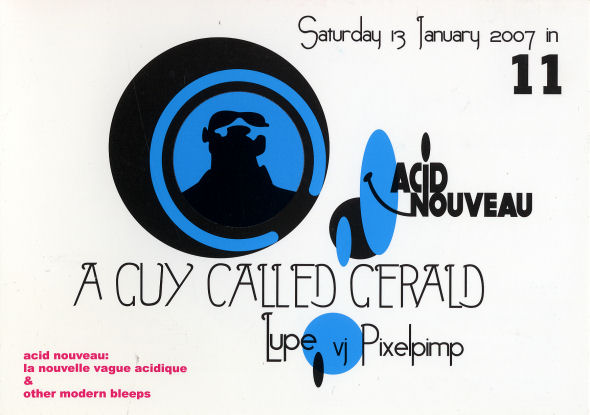13 Jan: A Guy Called Gerald Live, Acid Nouveau, Club 11, Amsterdam, The Netherlands