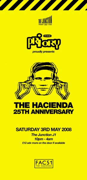 3rd May: The Hacienda 25th Anniversary Tour, The Junction, Cambridge, England