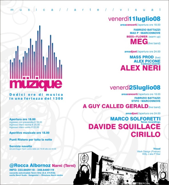 25 July: Muzique Festival, Rocca Albornoz, Narni, Italy
