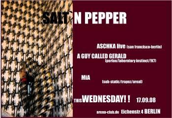 17 September: Salt 'N Pepper, Arena Club, Warschauer Straße 69, Berlin, 12435, Germany