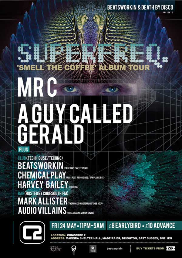 Superfreq "Smell The Coffee" Album Tour, Concorde 2, Brighton, England