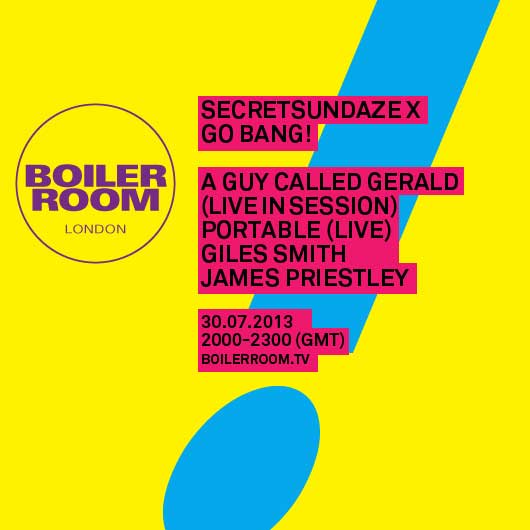 A Guy Called Gerald - Boiler Room - SecretSundaze X Go Bang!