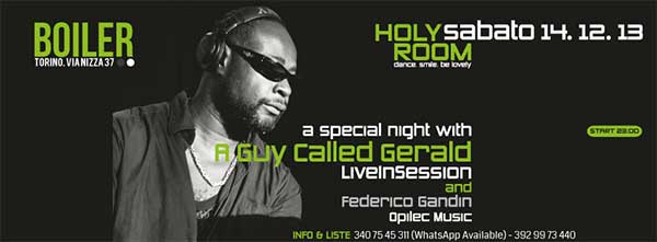 14 Dec: Holy Room, Boiler Club, Turin, Italy