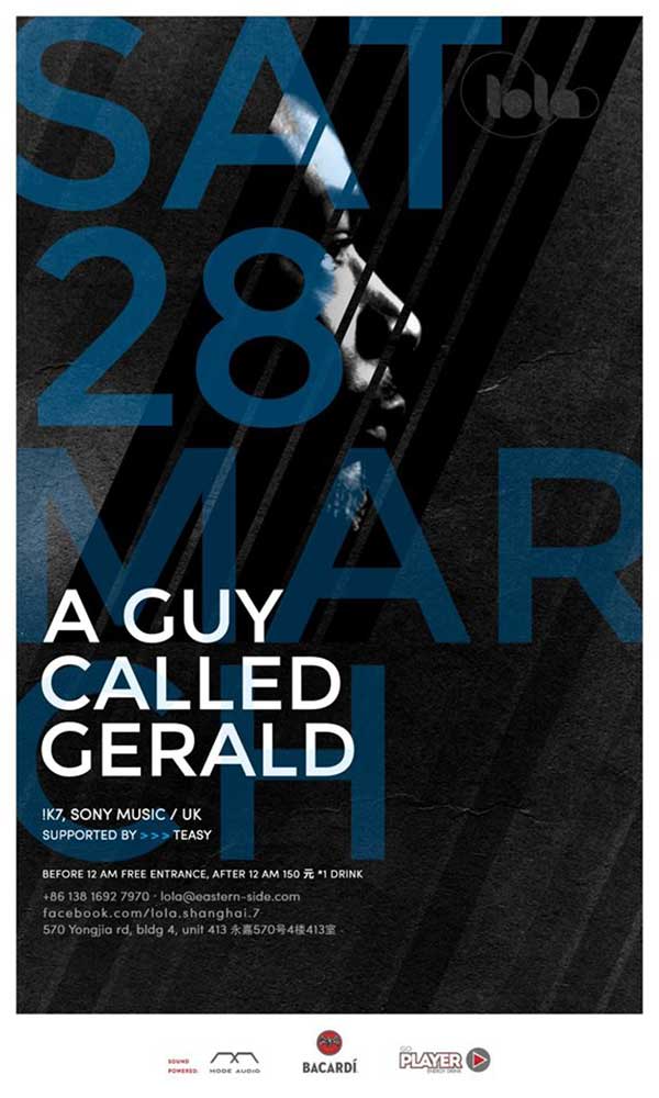 28 March: A Guy Called Gerald, Lola, Shanghai, China