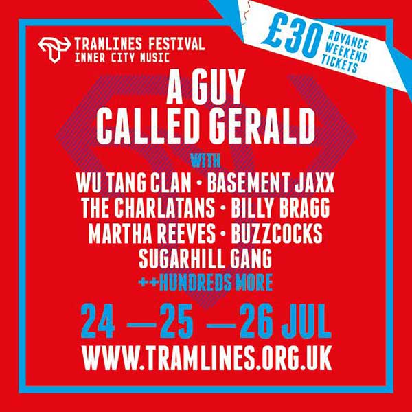 25 July: A Guy Called Gerald, Tramlines Festival, Sheffield, Yorkshire, England