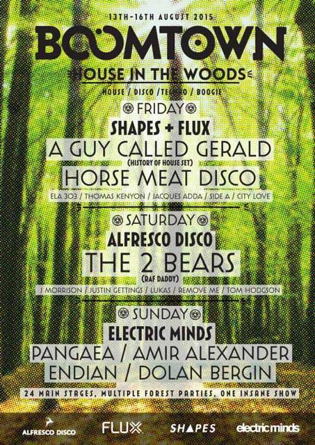 13 August:  A Guy Called Gerald, Boomtown Fair 2015, Matterley Bowl, Winchester, Hampshire, England [Jungle set @ Bang-Hai Palace / Dstrkt 5, House set @ House In The Woods]