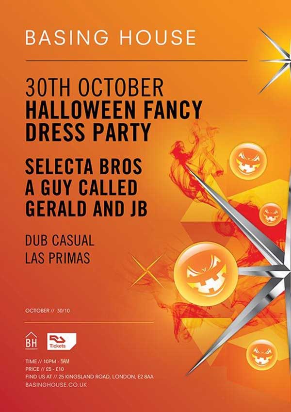 30 October: A Guy Called Gerald / JB, Selecta Bros (JB & AGCG B2B), Basing House, Shoreditch, London, England