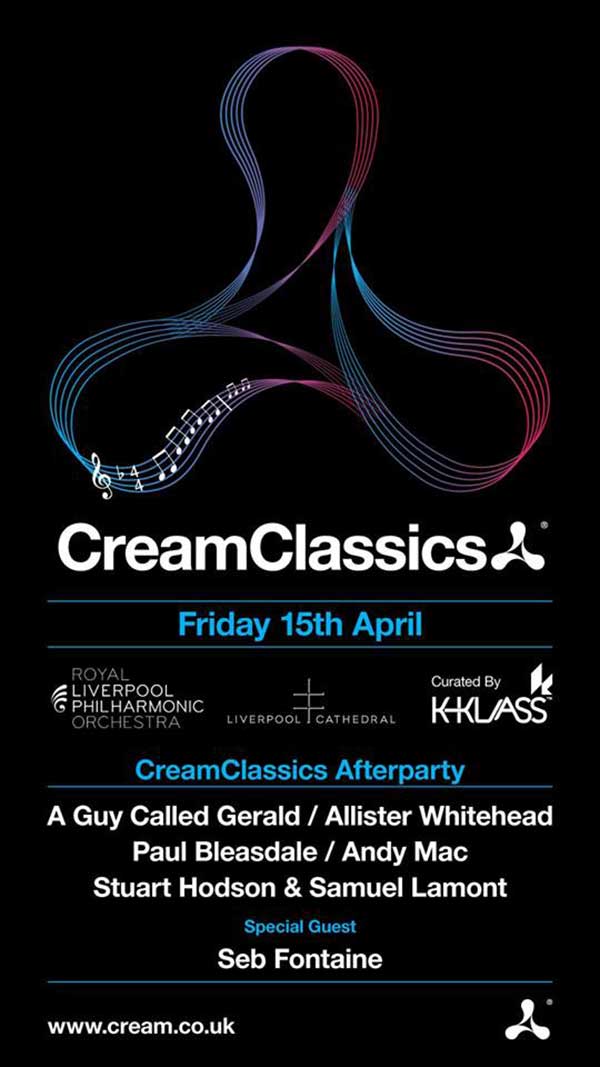 15 April: A Guy Called Gerald, Cream Classics Afterparty, The Garage, Liverpool, England